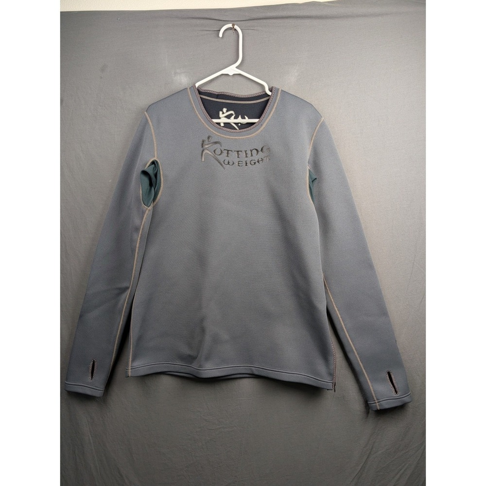 Kutting Weight Men Grey Neoprene‎ Sauna Shirt Long Sleeve Weight Loss 2XL